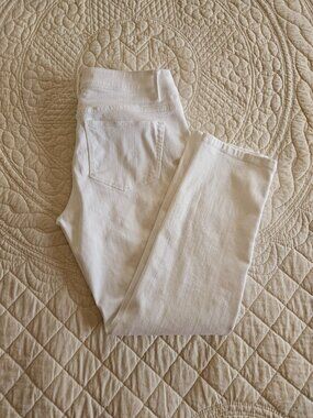 J. Jill Authentic Fit Bright White Jeans - Size 2p